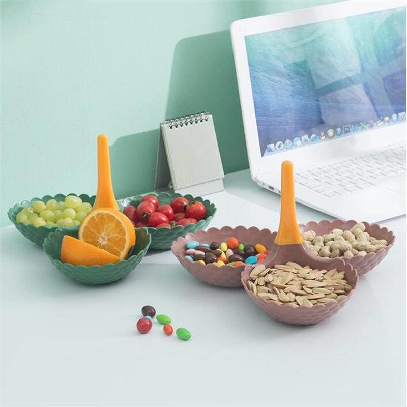 3-слойная съемная тарелка с фруктами, башня, домашняя гостиная, закуска, десерт, подставка для хранения