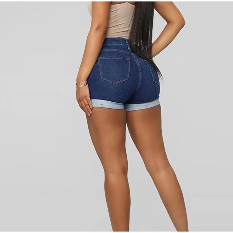 Джинсовые шорты женские шорты мом облегающие с высокой талией короткие брюки сексуальные Y2k уличная одежда элегантные вставки для вечеринки клуба простые джинсовые