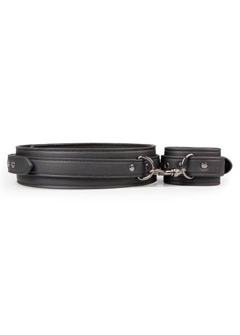 Adjustable Leg Spreader with Handcuffs Black
