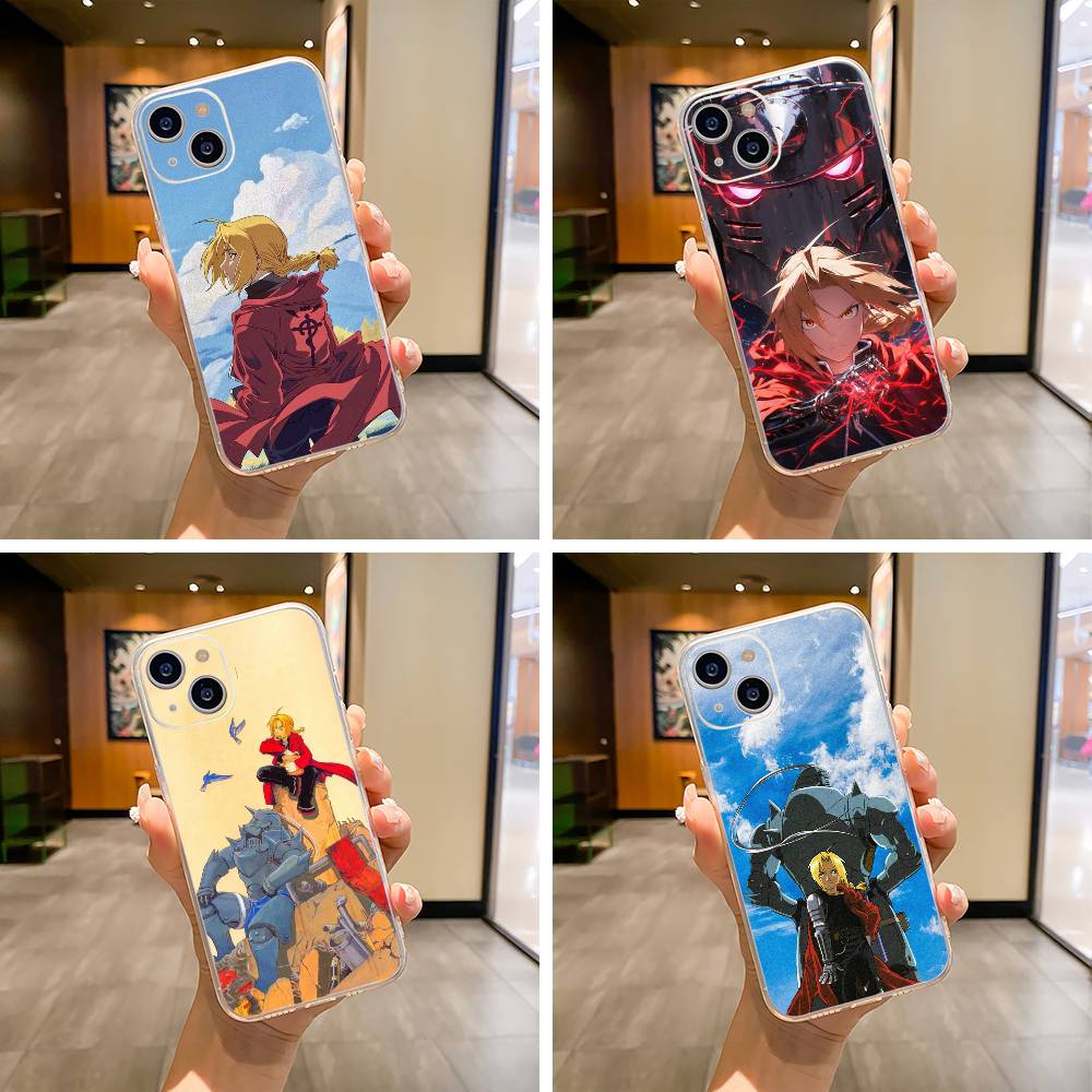 Fullmetal -Alchemist-Edward -Elric Phone Case For iPhone17,16,15,14,13,12,11 ,Pro Max,16/15/14 Plus Transparent Cover