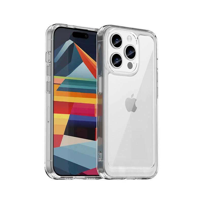 Чехол для iPhone 15 Pro Чехол для iPhone 15 Pro Цветной мягкий силиконовый прозрачный противоударный бампер для iPhone 15 Pro Max