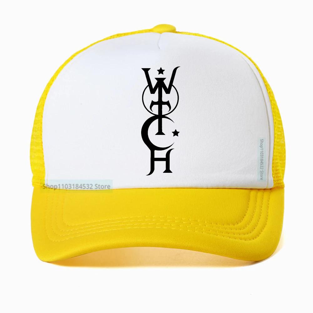 Witch print Baseball Cap Unisex Women Fashion Cool trucker Hat Unisex casual style mesh hat summer adjustable snapback hat