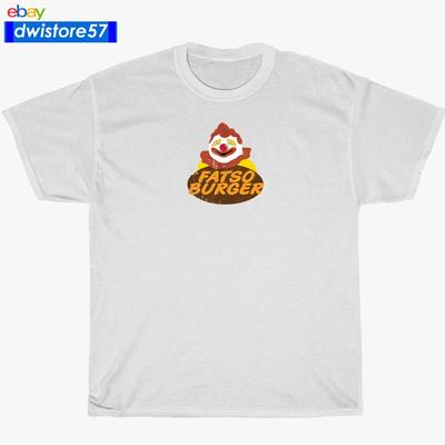 Новая футболка с логотипом Fatso Burger Черный/Темно-синий/Белый/Серый Мужская футболка S-5XL