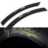 40 X 3.8CM Car Wheel Rim Eyebrow Protector Wheel Arch Mouldings Rubber Stickers Decorative Strip Bumper Protector Guard
