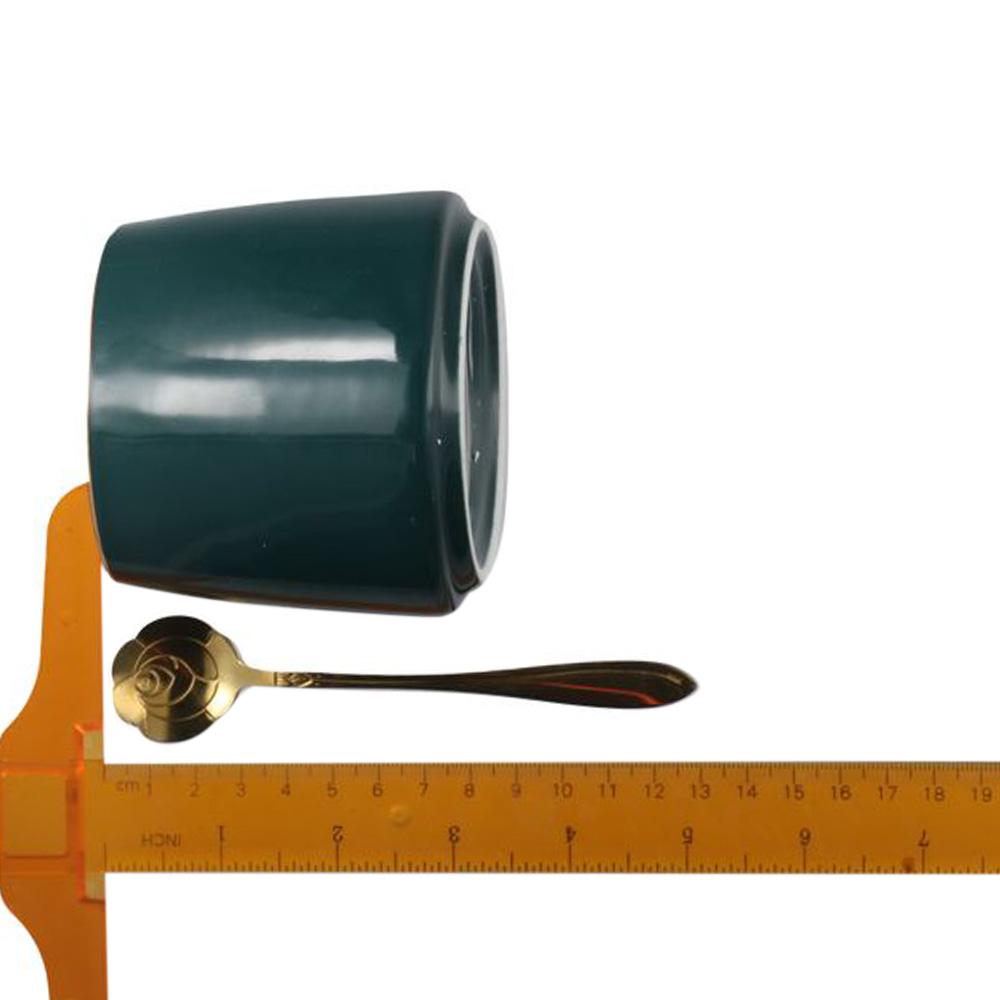 White/Fruit Green/Green/Pink Seasoning Jar Serviceable 3.95*3.35 Inch Ceramic Sugar Bowl Porcelain Salt Bowl Restaurant