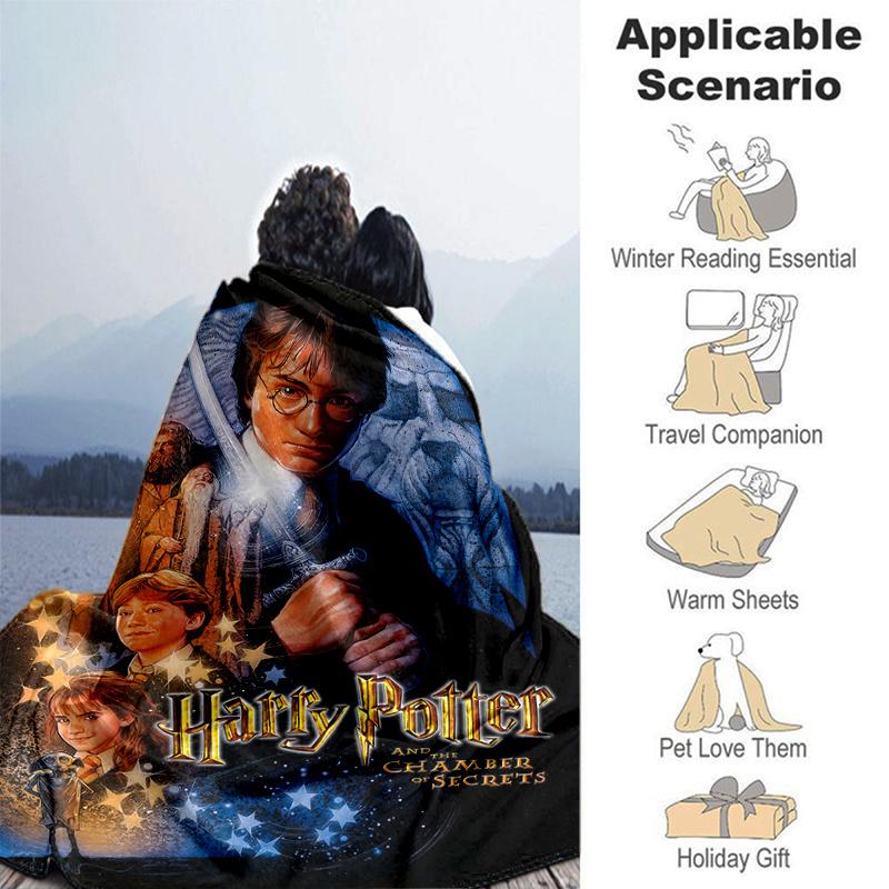 Harry Potter and the Chamber of Secrets Movie Poster PrintPrint Blanket, Soft Blanket For Sofa Office Bed And Travelling Daughter Birthday G