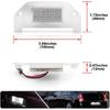 2Pcs LED License Plate Lights Number Lamp for Chrysler 300 2005-2014 Powered by High Power SMD Xenon White LED Error Free