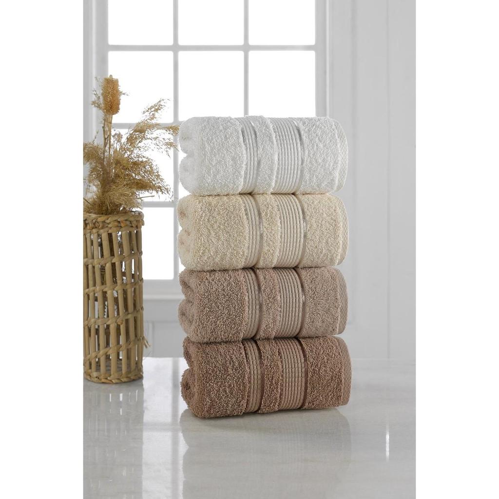 Набор из 4 полотенец Полотенца для рук, лица и тела Полотенца для гостей и дома 50 x 85 см