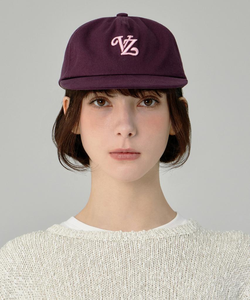 Бейсболка Baja Leaf Vz Monogram с 5 панелями, бордовая