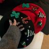 Christmas Gift Wool Beret for Women - Winter Warm Painter Hat, Stylish Vintage Beanie, Soft Comfortable Headwear for Holiday Gifting & Daily Wear