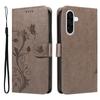 For Samsung Galaxy A36 5G PU Leather Cases Flower Pattern Wallet Stand Phone Cover with Strap