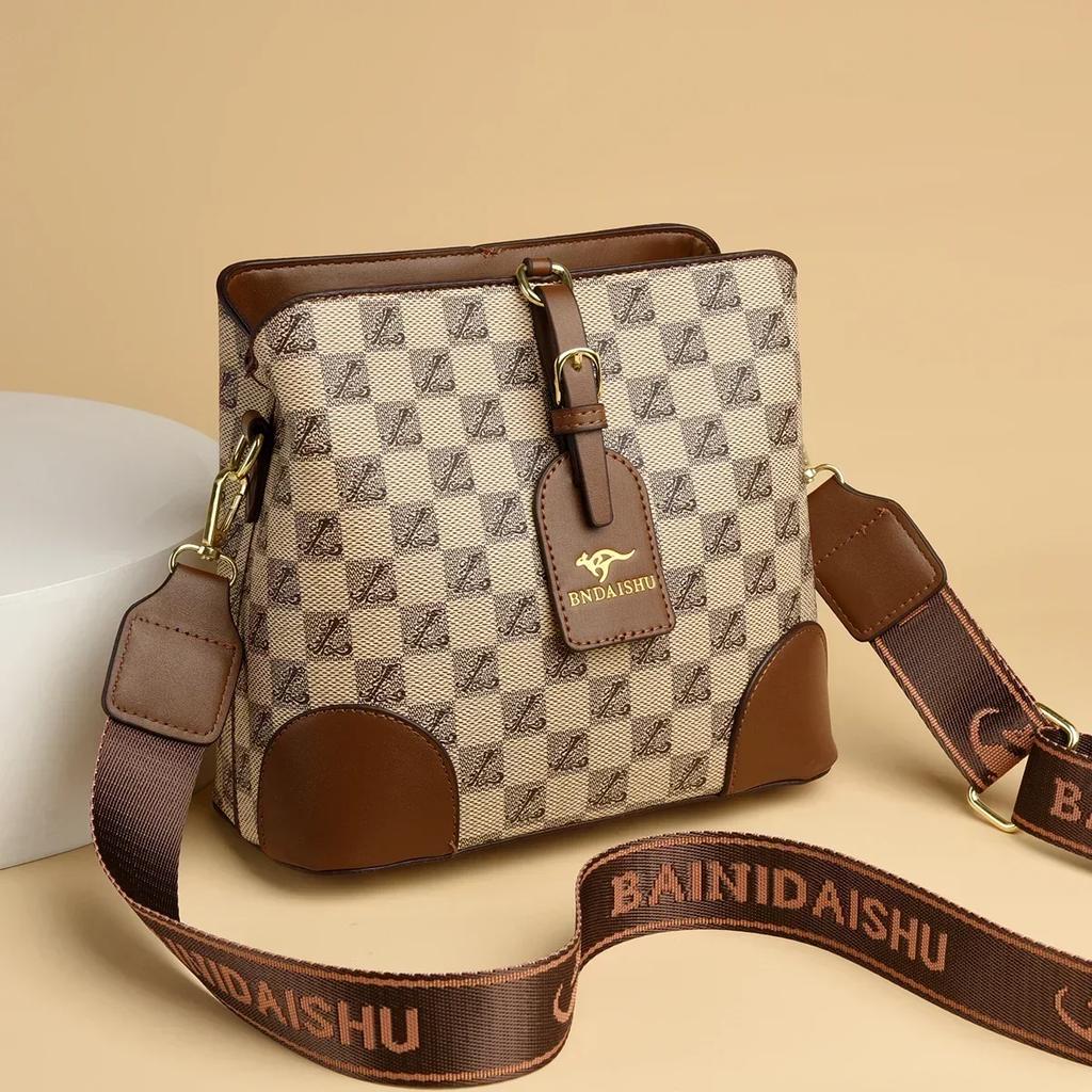 Универсальная женская сумка-ведро для воды, напечатанная наплечная сумка в стиле ретро, классическая сумка через плечо