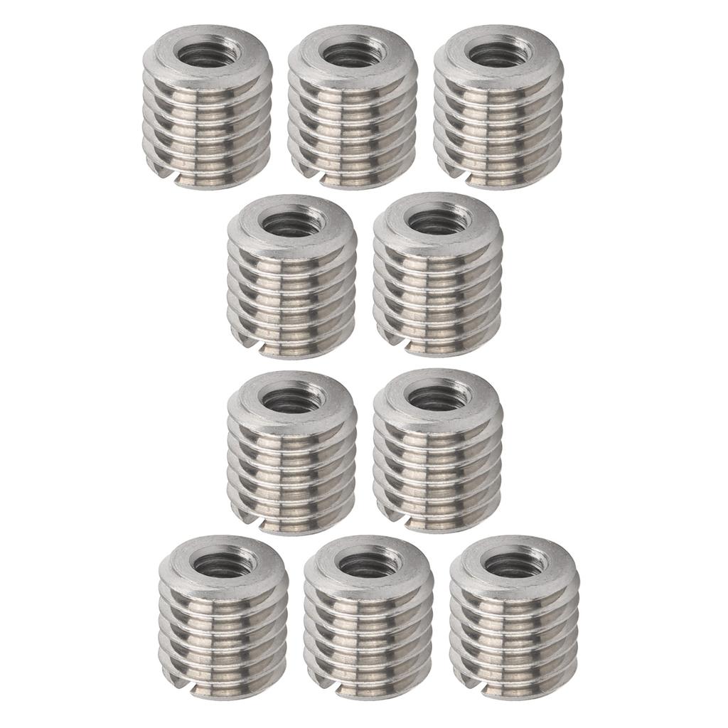 10Pcs Thread Inserts Male Female Reducing Nut Stainless Steel Repair Tool Hardware Fastener