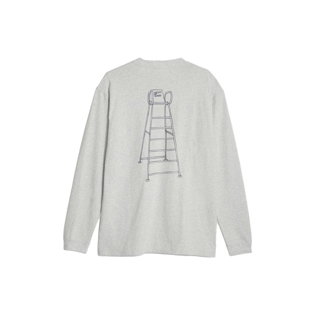 PUMA MMQ Service Line Long Sleeve Tee T Shirt Unisex Gray 620840-04