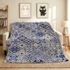 Tile Flannel Blanket Throw Blanket Soft Warm Sofa Bed Camping home Decor Unique Christmas Gift C9262053