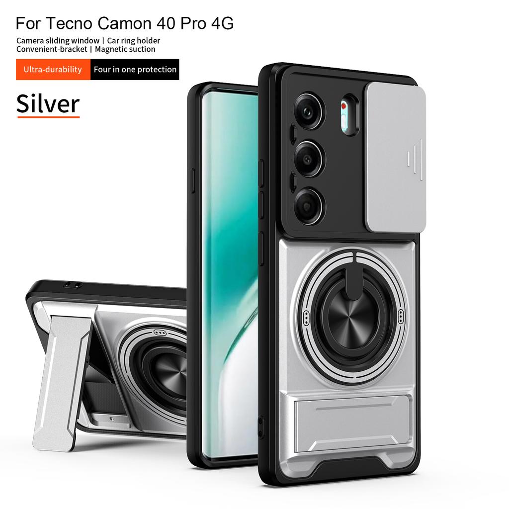 Для Tecno Camon 40 Чехол Tecno Camon 40 Pro 4G 5G Обложка Магнитный держатель-книжка Magsafe Защитный чехол-броня для камеры