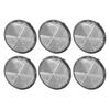6pcs Round Reflectors Self Adhesive 2.24in Safety Reflector for Mailboxes Driveway Tunnels Post Cars Trailer White
