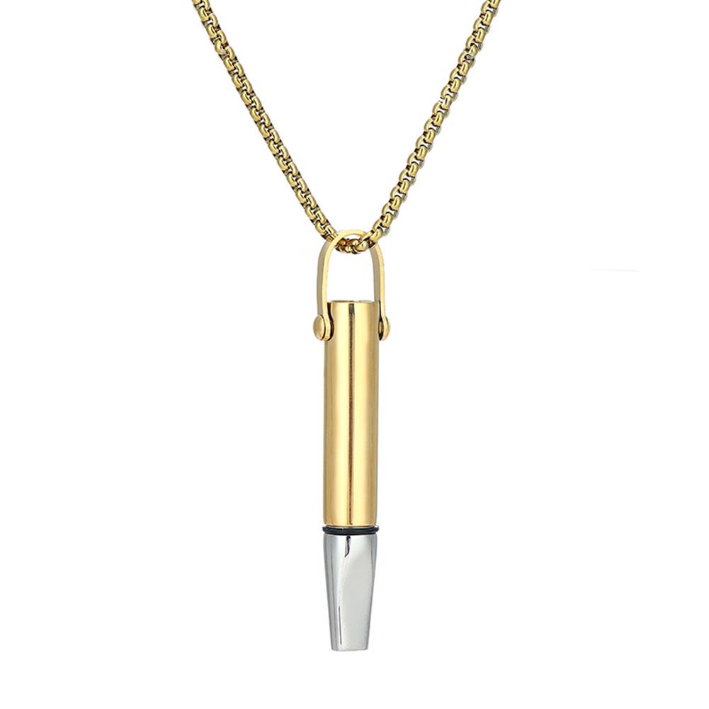 Breathing Resistance Whistle Necklace Stress Relief Necklaces Jewelry Accessories For Women Men Gift