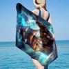 Pirate Ship Adventure Beach Towel, Super Soft Microfiber, Gift for Her/Him, Birthday, for Pool, Beach, Travel, Home Decor Fan gifts