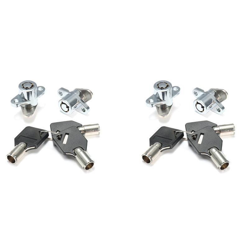 4X Hard Saddlebag Lock 3 Keys Set For Touring Electra Glide Road King New