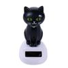 Dashboard Black Ornament Shaking Head Cat Solar Toy Doll Dancing Cat Figure Bobble Head Doll