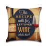 Retro Beer Cushion Cover Beer Throw Pillow Case Cover Cojines Decorativos Para Sofa Housse De Coussin Kussenhoes Funda Cojin