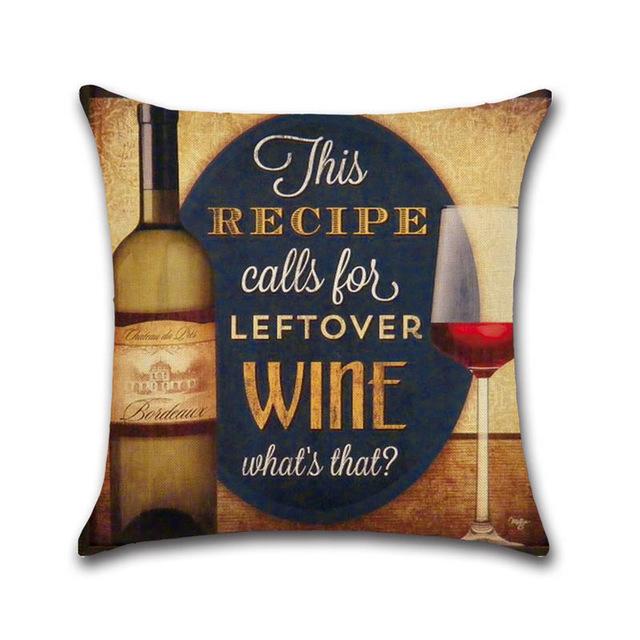 Retro Beer Cushion Cover Beer Throw Pillow Case Cover Cojines Decorativos Para Sofa Housse De Coussin Kussenhoes Funda Cojin