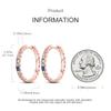 New 925 Sterling Silver Earrings for Women Luxury Rose Gold Color Heart Star Moon Earrings Fine Birthday Wedding Jewelry Gifts