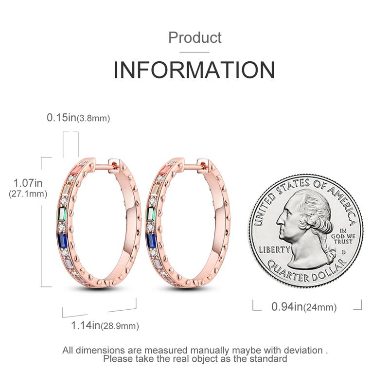 New 925 Sterling Silver Earrings for Women Luxury Rose Gold Color Heart Star Moon Earrings Fine Birthday Wedding Jewelry Gifts