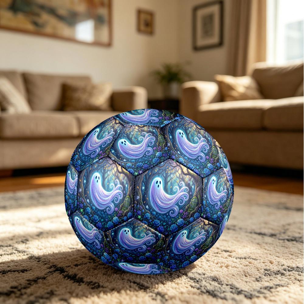 1pc Ghostly Forest Glow Durable Size 5 Soccer Ball Professional Match Training Football Indoor &Outdoor Sports Ball p60116