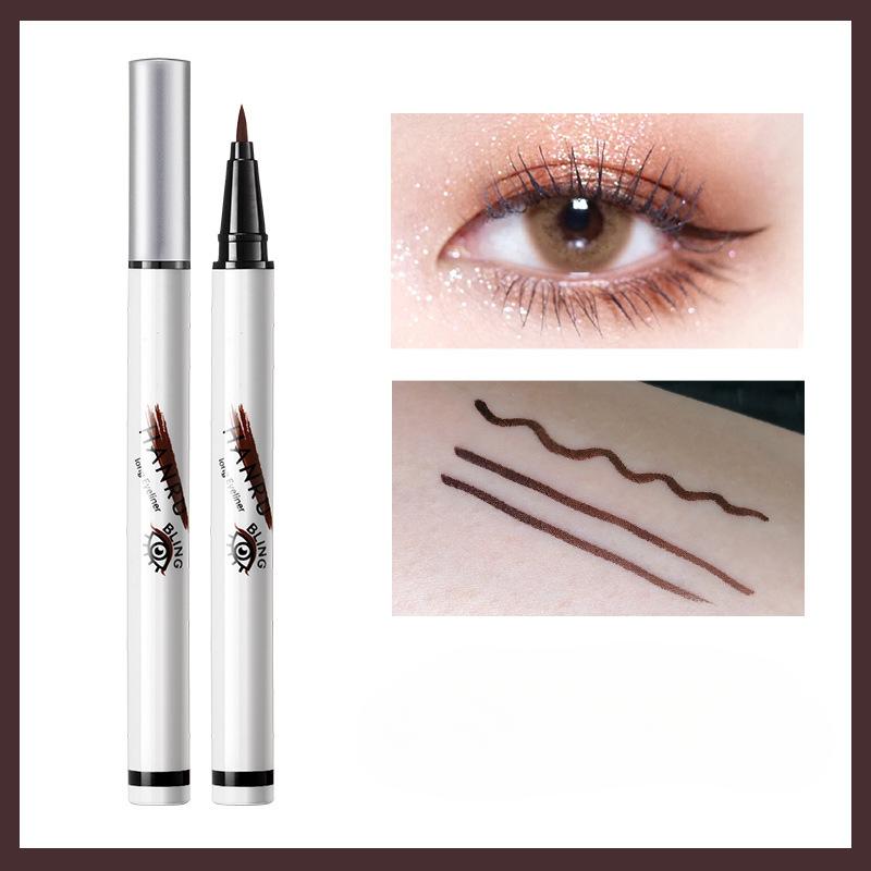 Цветная подводка для глаз, водостойкая, долговечная, не размазывающаяся, ультратонкая белая подводка для глаз, ручка для начинающих, женский макияж