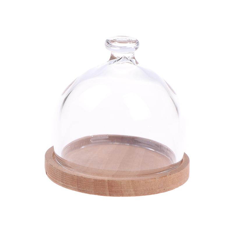 1:12 Миниатюрная кукольная банка для конфет, стеклянный поднос для десертов и фруктов, игрушка для декора кукольного домика