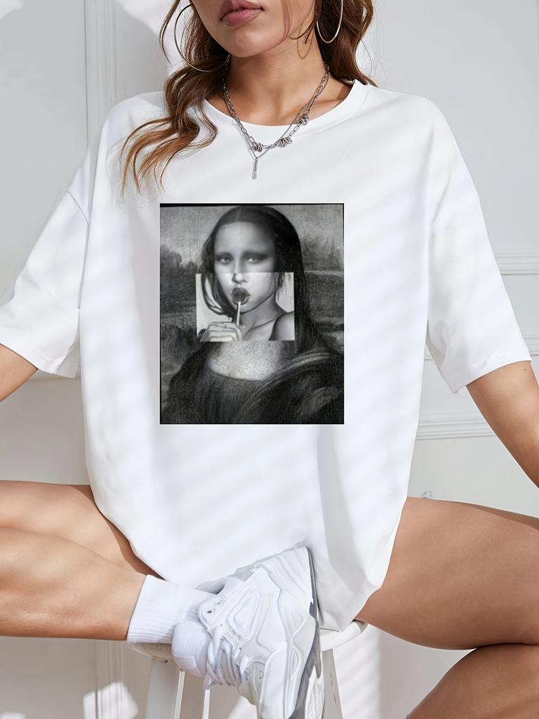 Сексуальные футболки с принтом тела, базовая футболка в стиле Харадзюку, высококачественная летняя женская рубашка с коротким рукавом и воротником, модная повседневная одежда