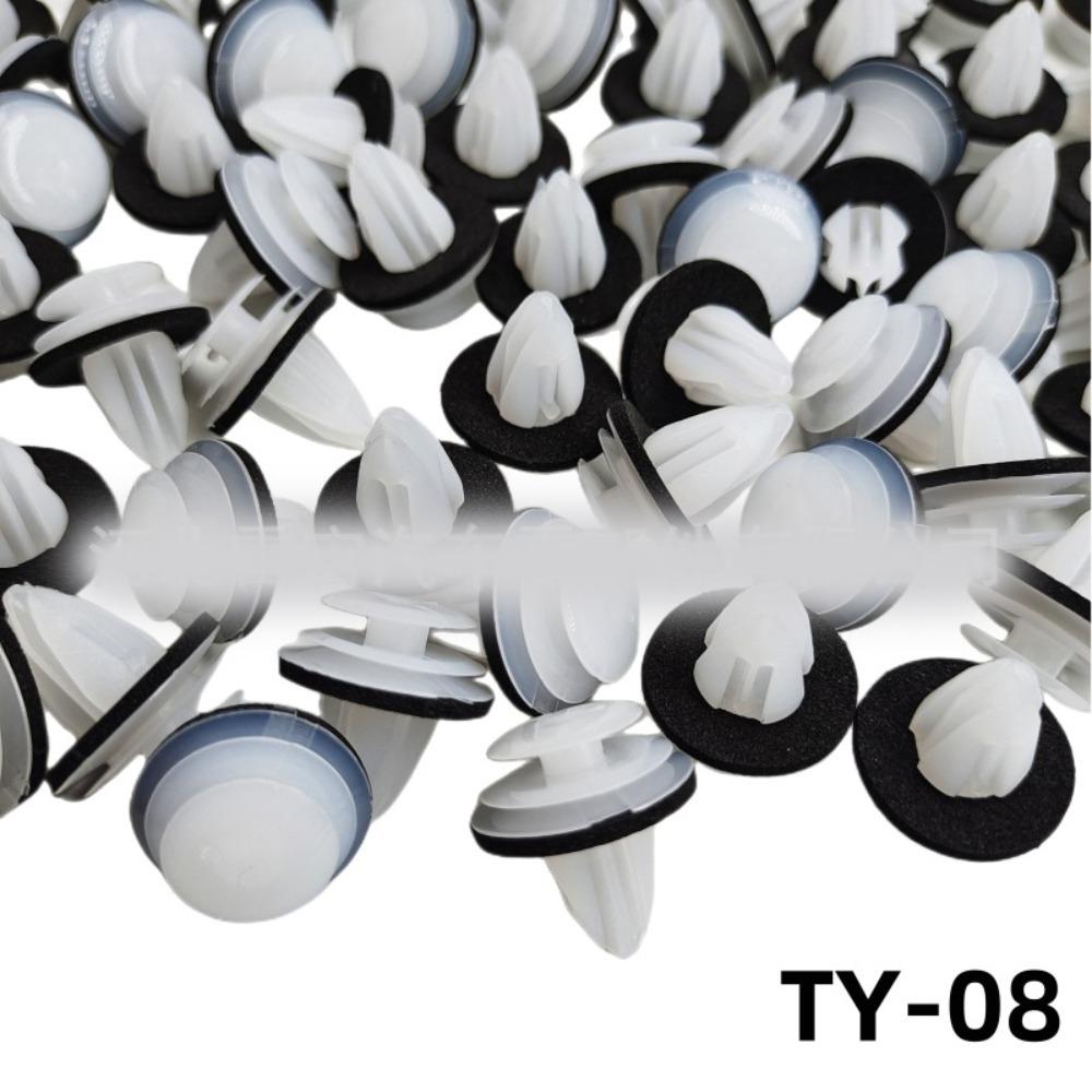 100Pcs Accessories Nylon Retaining Clip Door Buckle Fastener Rivet Bumper Clip Interior Car