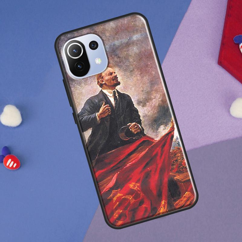 Чехол Флаг Советского Союза Ленин для Xiaomi 14T Pro 11T 12T 13T 13 14 Ultra POCO X7 Pro X3 X5 F3 F5 F6 M6 X6 Pro