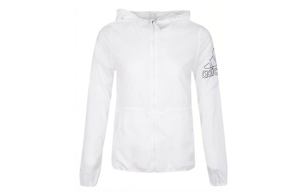 adidas Куртки Женские Белые С Капюшоном Средней Длины Другие FT2862