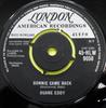 7-дюймовая пластинка DUANE EDDY - Bonnie Came Back 45HLW9050 London Records, 1959 UK Рок Б/У