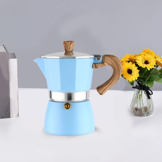 150 мл кофейник легко чистить классический восьмиугольный чайник для мока плита эспрессо кофеварка кухонный гаджет