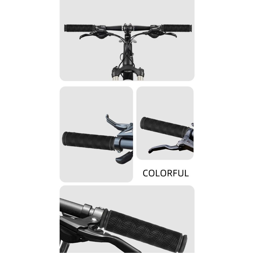 Black Bicycle Handlebar Grips Rubber Bicycle Parts New Mountain Bike Grips