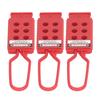 3PCS 6 Holes Tagout Hasps Electrical Insulation Lockout Hasp for Shutdown Maintenance 9mm Hole Diameter