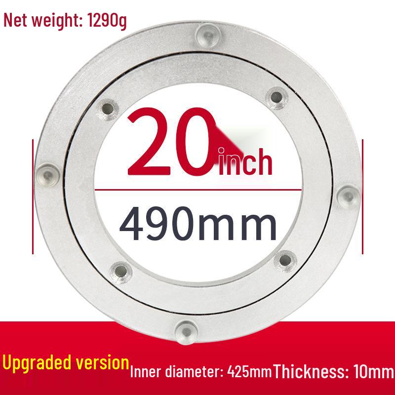 Soundproof Aluminum & Marble Rotating Dining Table