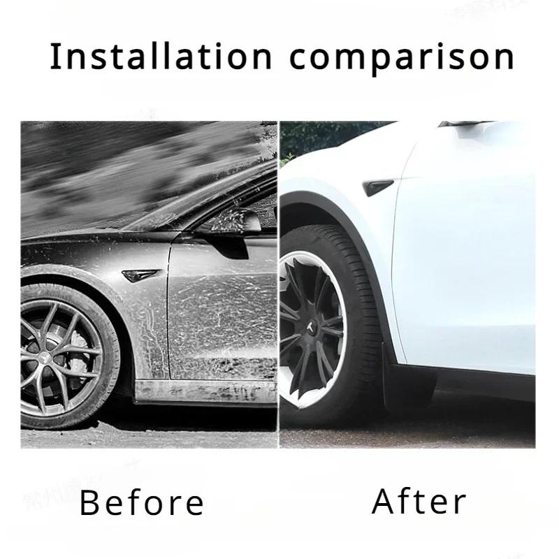 Для Tesla Model 3+ брызговик Dirtboard Fender автомобильный брызговик 2024 сохраняет оригинальные передние и задние брызговики аксессуары для брызговиков