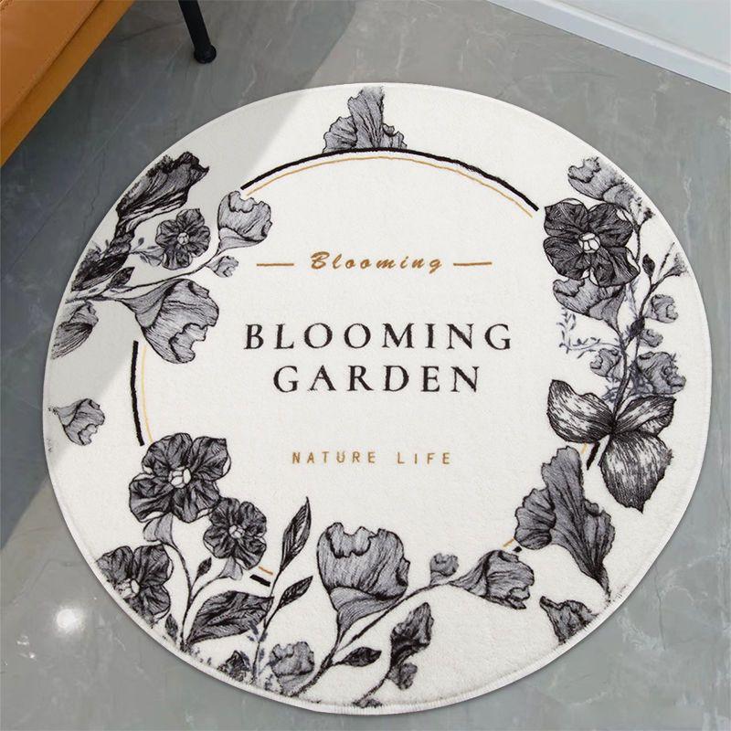 Living Room Carpet Irregular Dressing Room Round Floor Mat Bedside Carpet Home Anti Slip Machine Washable Dirt Resistant