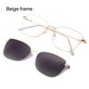 Lens 3 In-1 Glasses with 1Pc Sunglasses Lenses Anti-Blue Light Glasses Magnet Polarized Clip-On