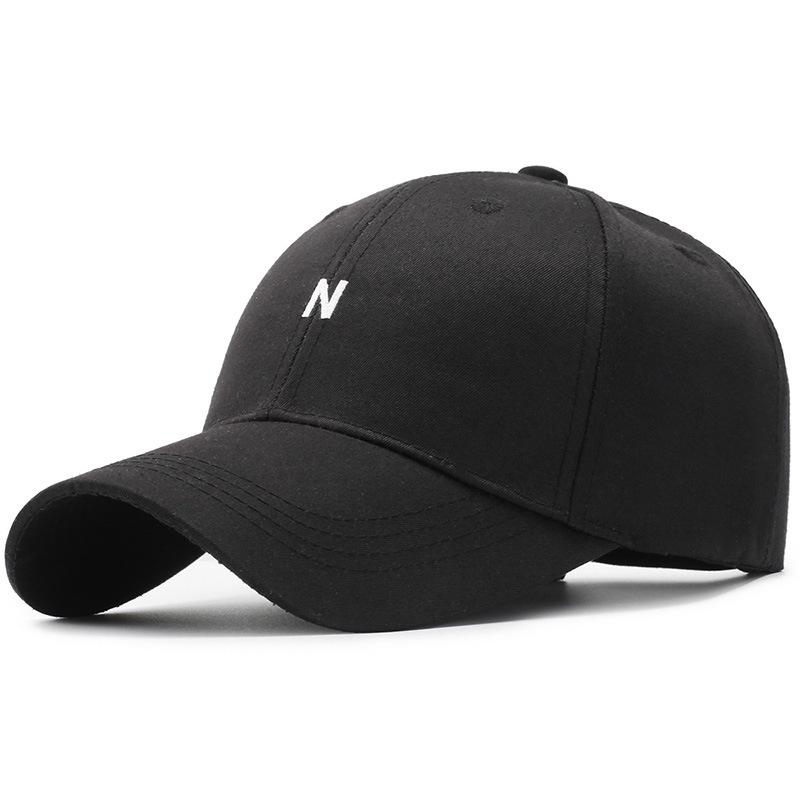 Northwood Letter Black Cap N Baumwoll-Baseballkappe Damen Hip Hop Snapback Hüte Schwarze Dad Cap