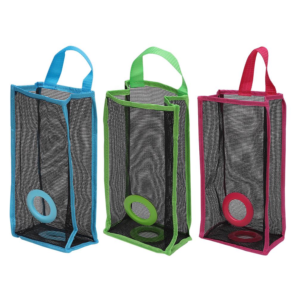 New Organizer Practical Foldable Plastic Breathable Mesh Hanging Holder Garbage Bag Storage