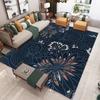 Retro Boho Floral Carpet Living Room Bedroom Balcony Sofa Table Door Entrance Rug Non-slip Machine Washable Home Decoration Mat