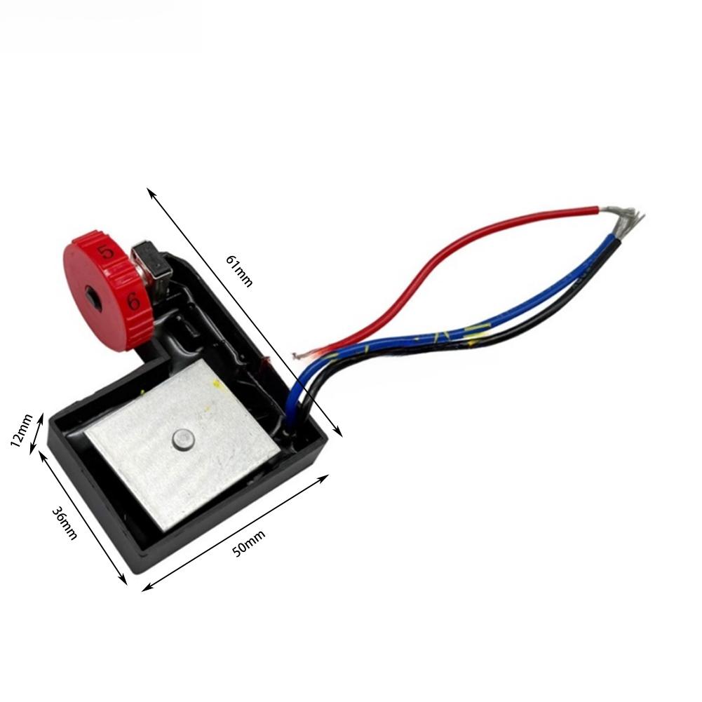 Speed Controller Unit for 180mm Rotary Polishers with Six Stepwise Adjustable Gears ABS and Metal Material Blend