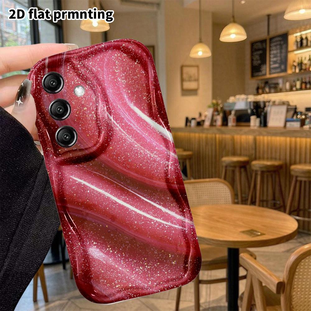 Phone Case: 2D Flat Samsung Galaxy A34 A35 M05 M06 S20 S22 S21 FE Plus 5G Case with Fluid Texture, Christmas Halloween Gift
