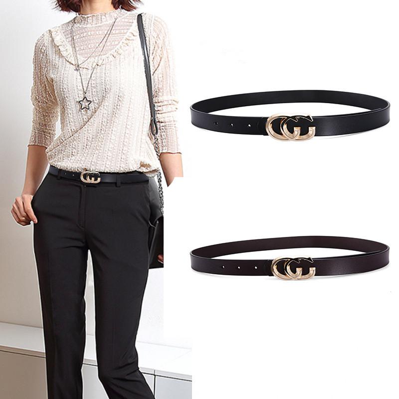 Classic Leather Belt For Women With Smooth Buckle And Casual Style For Office And Daily Wear